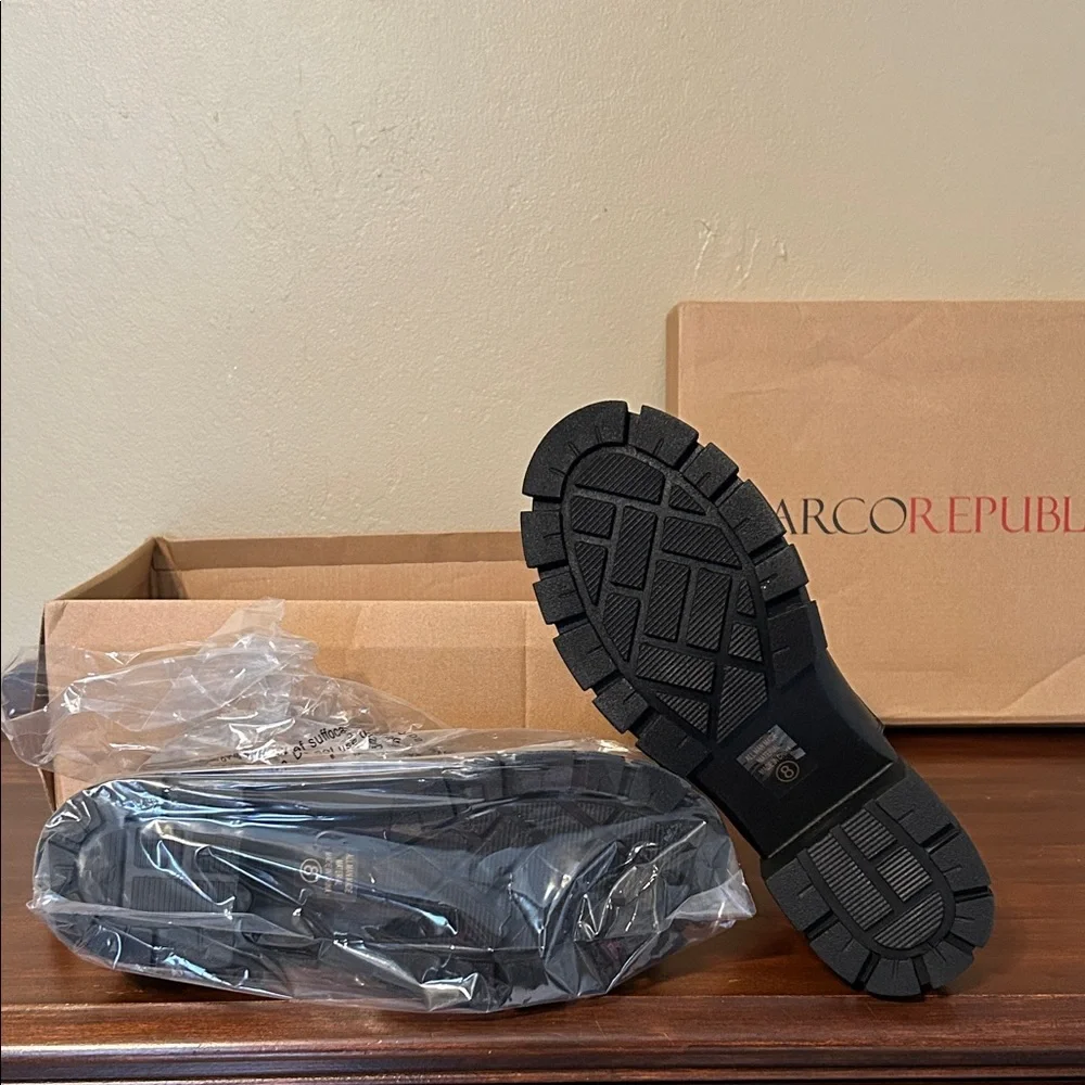 Marco Republic Black Ankle Boots for Women - Picture 3 of 9